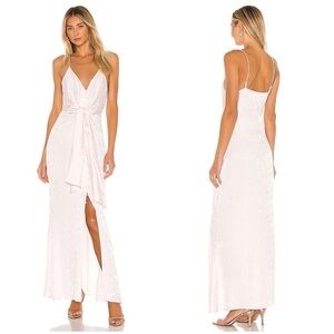 L’Academie The Romane Maxi Dress in Primrose Pink Size XS